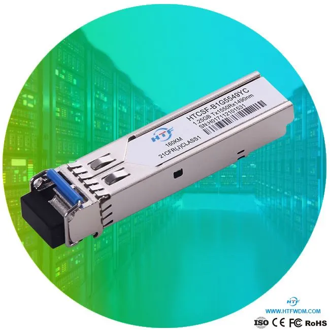 BIDI Transceivers 160km SFP 1550nm LC UPC